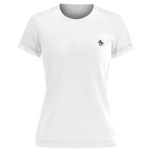 Penguin Women's Tee Essential Side Mesh - Bright White