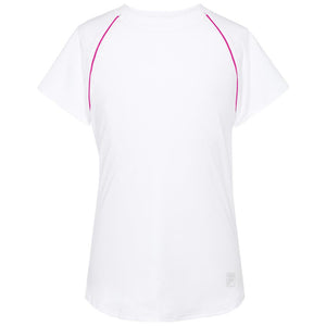 Fila Girls Core Short Sleeve - White/Pink Glow