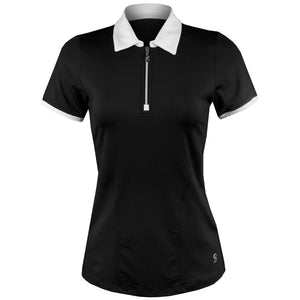 Sofibella Women's Elegance Polo - Black/White