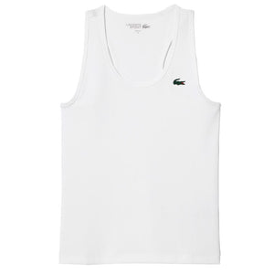 Lacoste Women's Sport Ribbed Tank - White