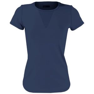 Lija Women's Deep V Tee - Dark Navy