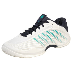 K-Swiss Men's Hypercourt Express 3 - 2E Width - Blanc de Blanc/Carbon