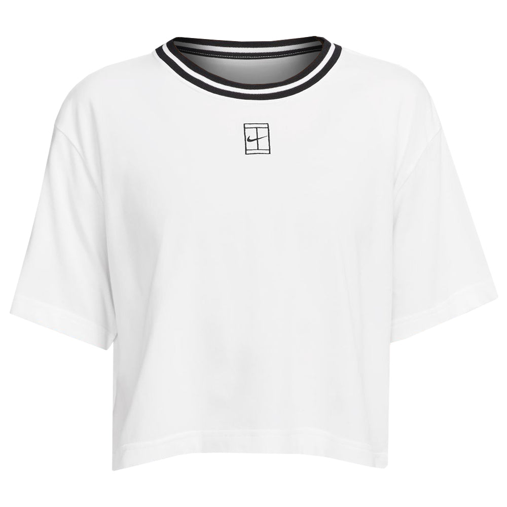 Nike Women's Heritage Crop Top - White
