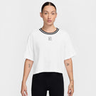 Nike Women's Heritage Crop Top - White