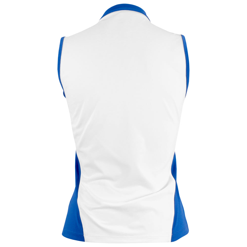 Sofibella Women's Miss Santorini Sleeveless V-Neck Top - White/Ocean