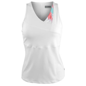Lija Women's Like A Champion Lily Tank - White/Brush Strokes