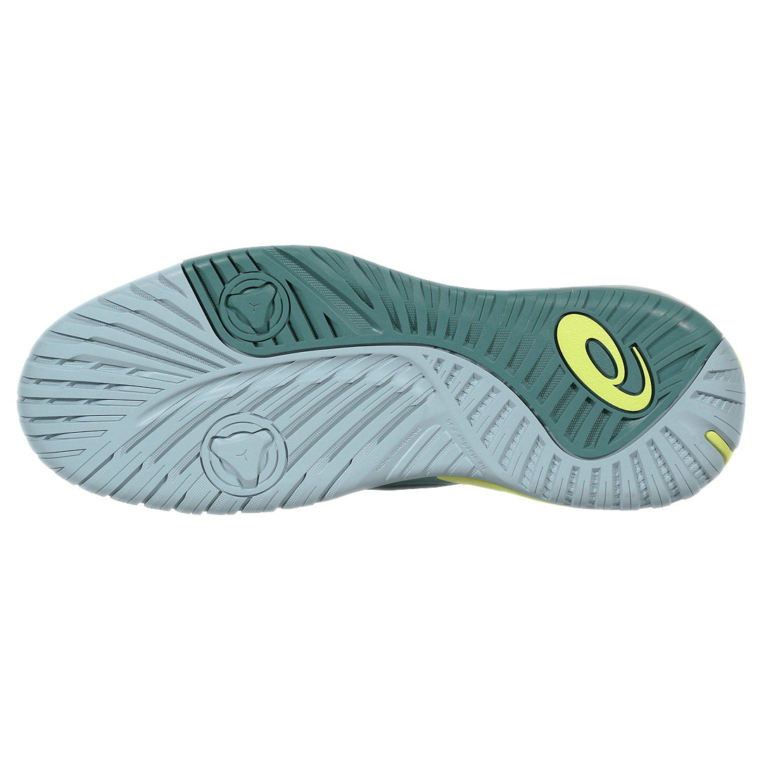 Asics Men's Gel-Resolution X - 2E Width - Grey Blue/Pistachio