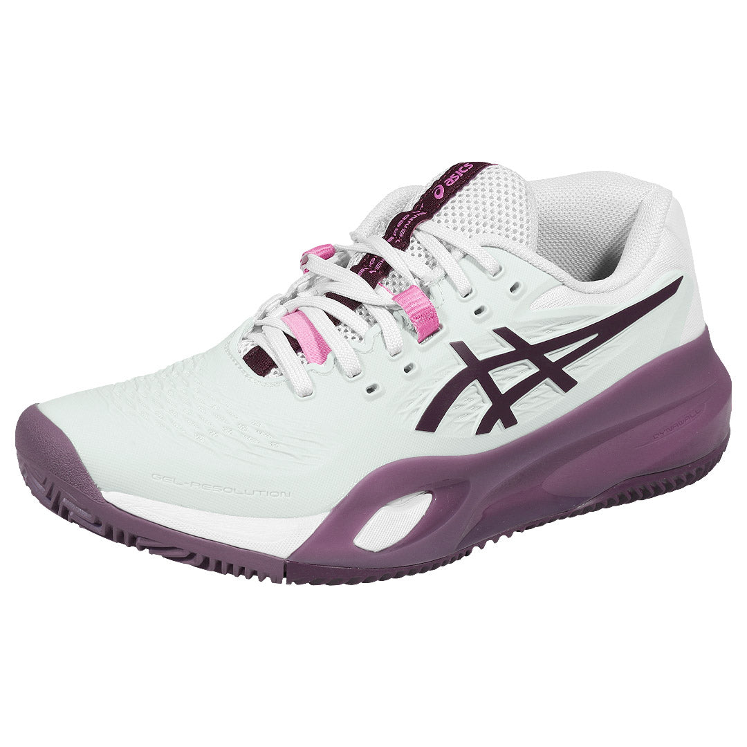 Asics Women's Gel-Resolution X - Clay - Soft Oat/Dark Aubergine