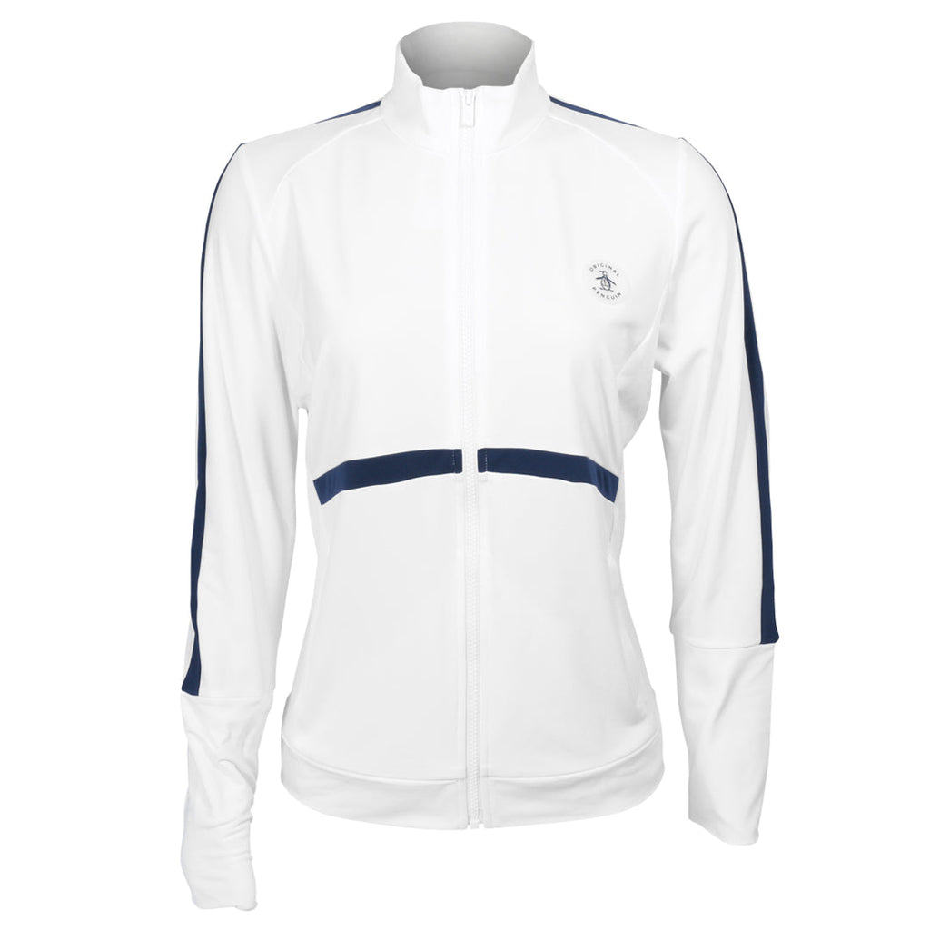 Penguin Women's Performance Jacket - Bright White/Navy