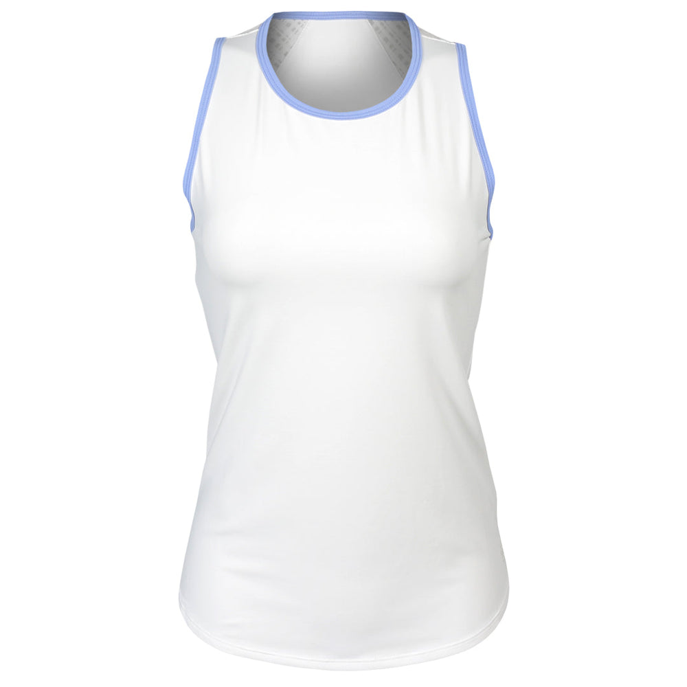 Sofibella Women's Spring Tide 25" Tank - White/Periwinkle