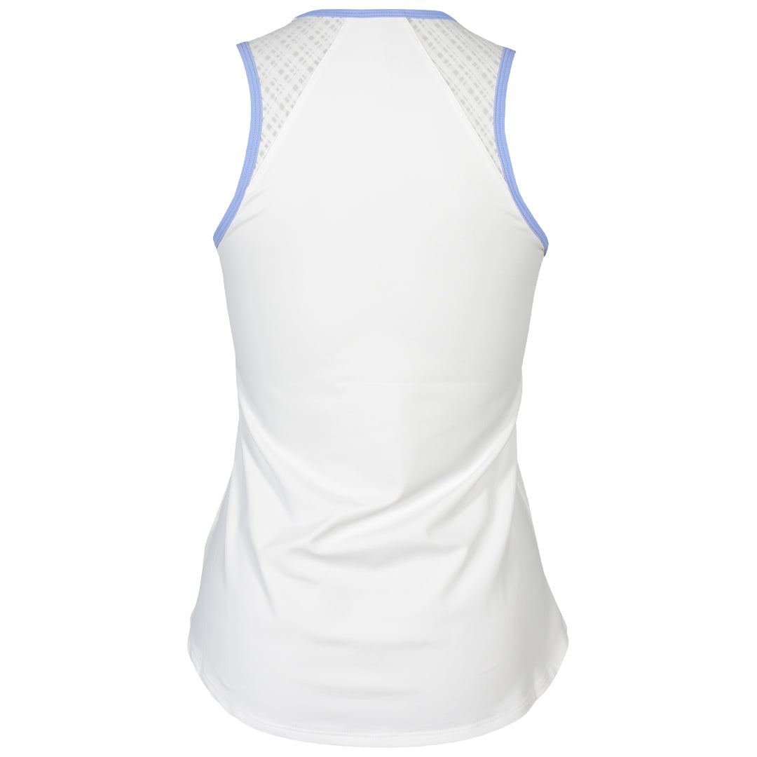 Sofibella Women's Spring Tide 25" Tank - White/Periwinkle