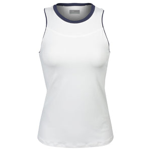Lija Women's The One To Beat Gracey Tank - White/Marine