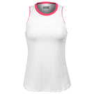 Lija Women's The One To Beat Gracey Tank - White/Raspberry
