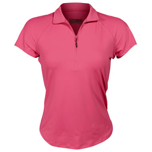 Lija Women's The One To Beat Sly Zip Mock - Pink Raspberry