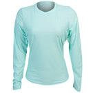 Sofibella Women's UV Colors Staples Mesh Long Sleeve - Blue Light