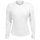 Sofibella Women's UV Colors Staples Mesh Long Sleeve - White