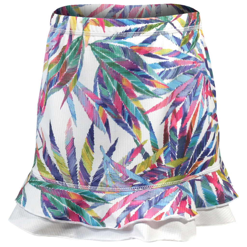 Sofibella Girls UV Colors Ruffle Skort - Amazonia Leaves