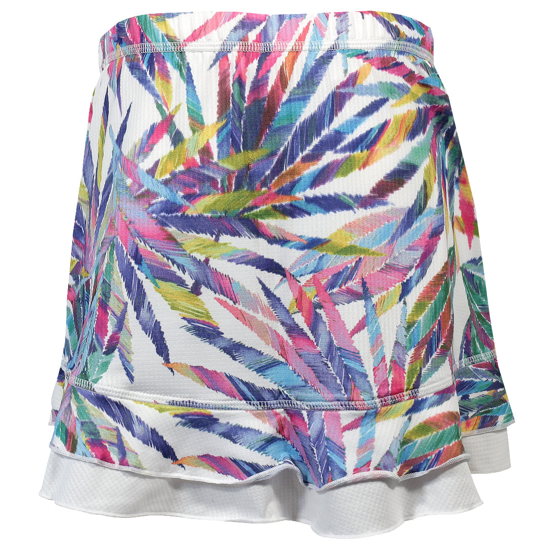 Sofibella Girls UV Colors Ruffle Skort - Amazonia Leaves