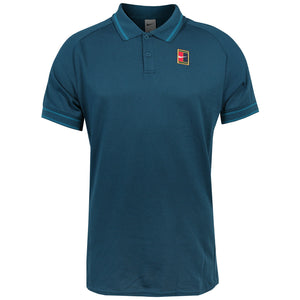 Nike Men's Heritage Polo - Blue Force/Green Abyss