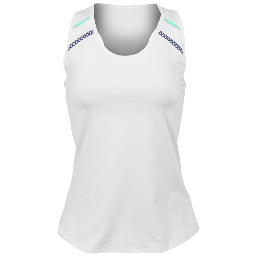 Sofibella Women's Perfect Storm Baseline Tank - White