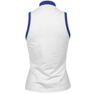 Sofibella Women's Perfect Storm Sleeveless Zipped Tank - White/True Blue