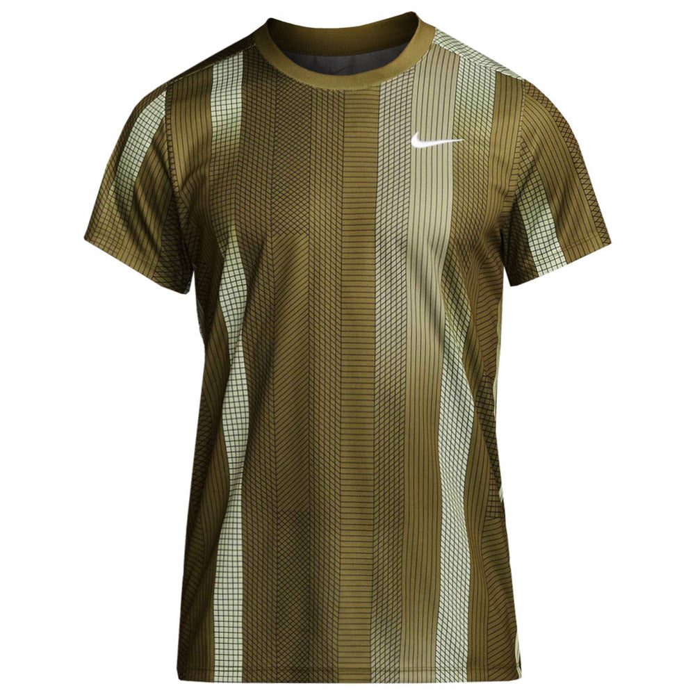 Nike Men's Victory Print Shirt - Olive Flak
