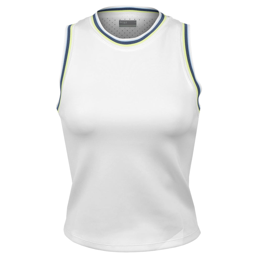Lija It's all about Love Varsity Tank - White