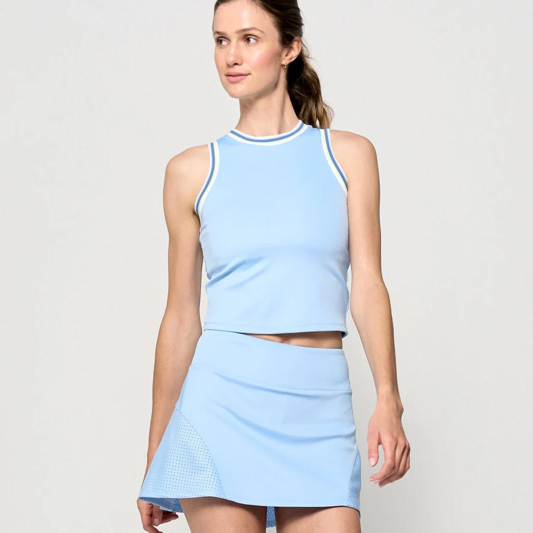 Lija It's all about Love Varsity Tank - Cool Blue