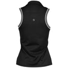 Lija Women's Holiday 25' Slice Sleeveless Polo - Black/White