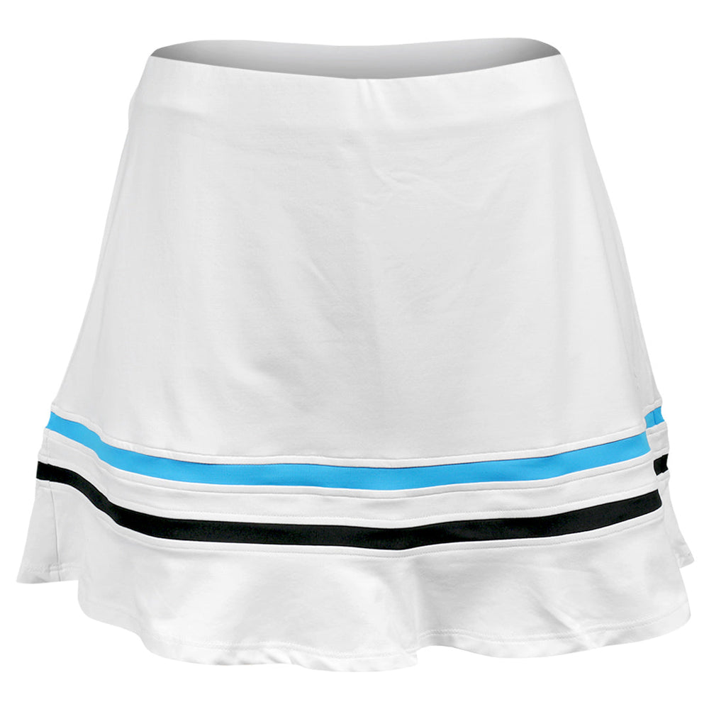 Sofibella Women's Style Icons 14" Skort - White/Electric Blue
