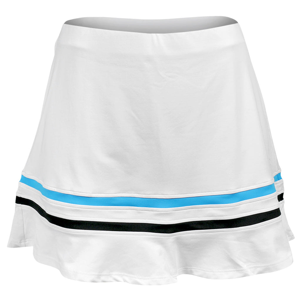 Sofibella Women's Style Icons 14" Skort - White/Electric Blue