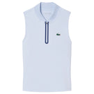 Lacoste Women's Ultra Dry Stretch Sleeveless Polo - Light Blue