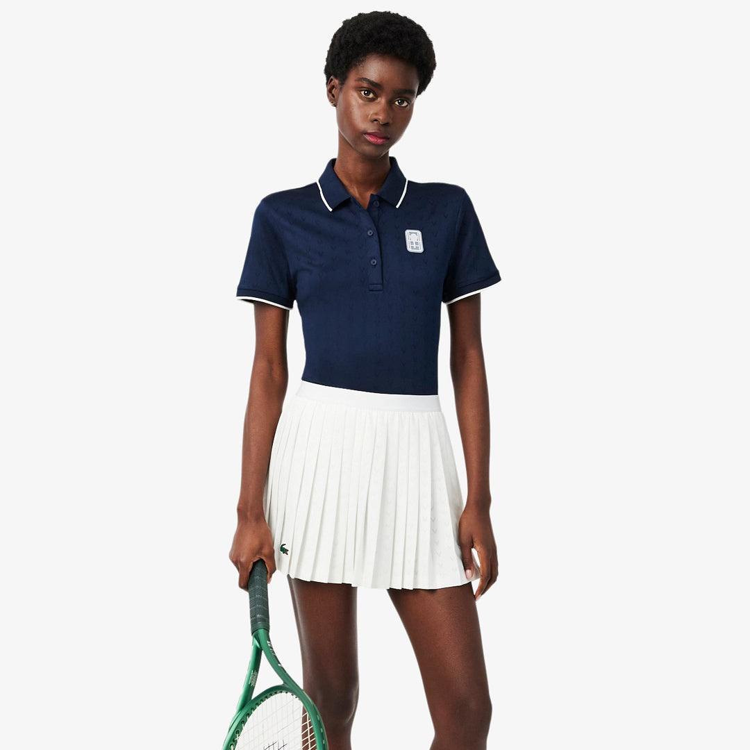 Lacoste Women's Ultra Dry Stretch Heritage Polo - Navy Blue