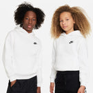 Nike Junior Club Hoodie - White