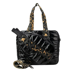 preneLOVE Pickleball Puffer Bag - Black Leopard