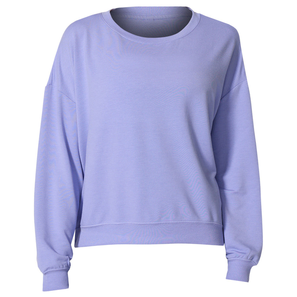 MPG Women's Cozy Fleece Relax Pullover - Jacaranda