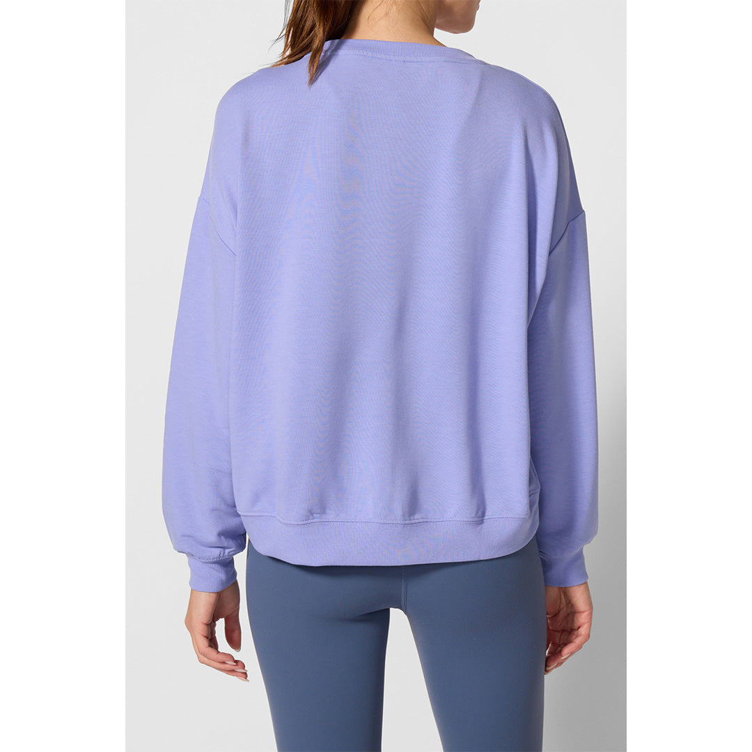 MPG Women's Cozy Fleece Relax Pullover - Jacaranda