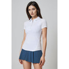 MPG Women's Vital Short Sleeve Polo - Brilliant White