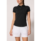 MPG Women's Vital Short Sleeve Polo - Black