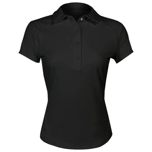 MPG Women's Vital Short Sleeve Polo - Black
