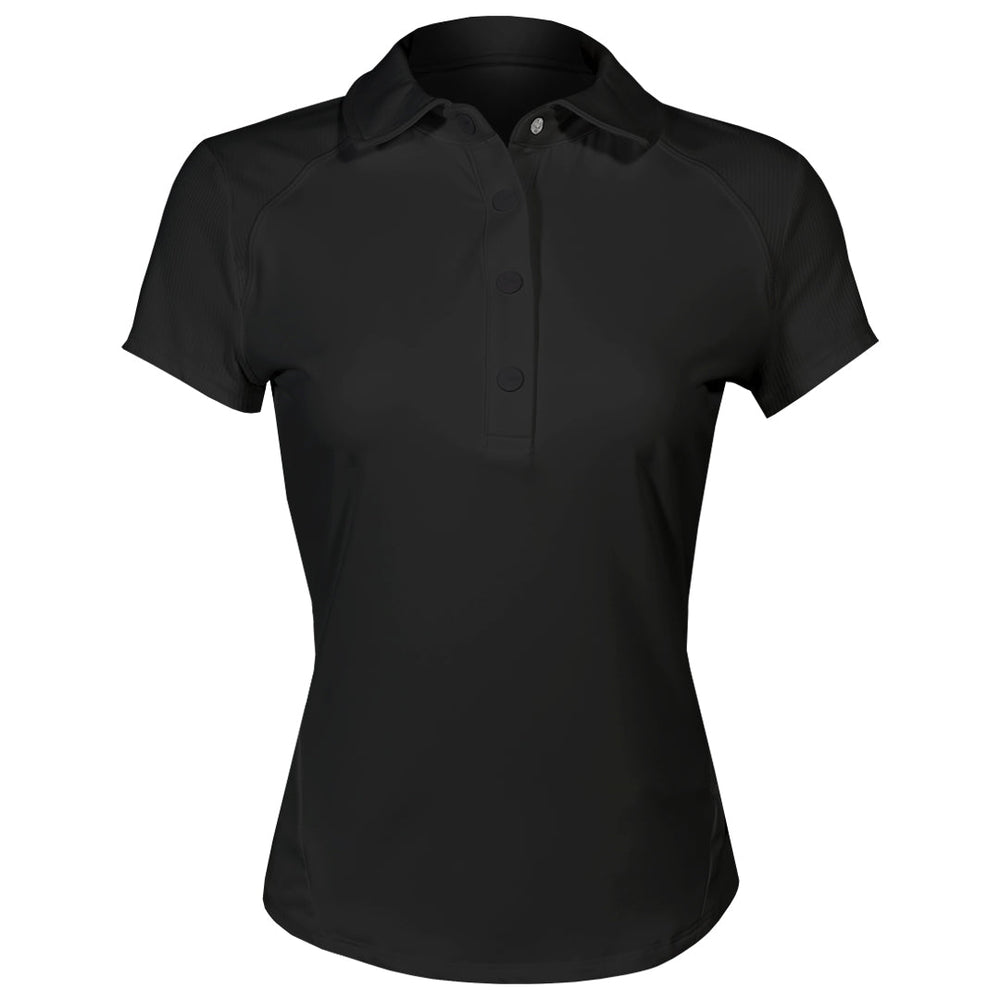 MPG Women's Vital Short Sleeve Polo - Black