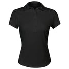 MPG Women's Vital Short Sleeve Polo - Black