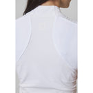 MPG Women's Vital Mock Neck Tank - Brilliant White