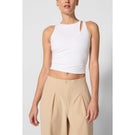 MPG Women's Velocity Crossover Tank - Brilliant White