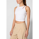 MPG Women's Velocity Crossover Tank - Brilliant White