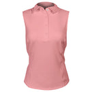 MPG Women's Club Sleeveless Polo - Strawberry Ice