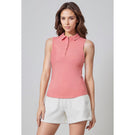 MPG Women's Club Sleeveless Polo - Strawberry Ice