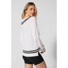 MPG Women's Club Sweater - Brilliant White/Black