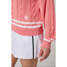 MPG Women's Club Sweater - Strawberry Ice/Brilliant White