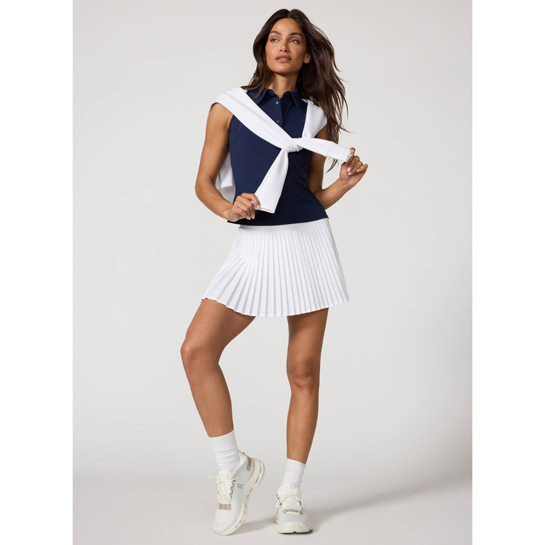 MPG Women's Cloud Club Sleeveless Polo - Navy Blazer